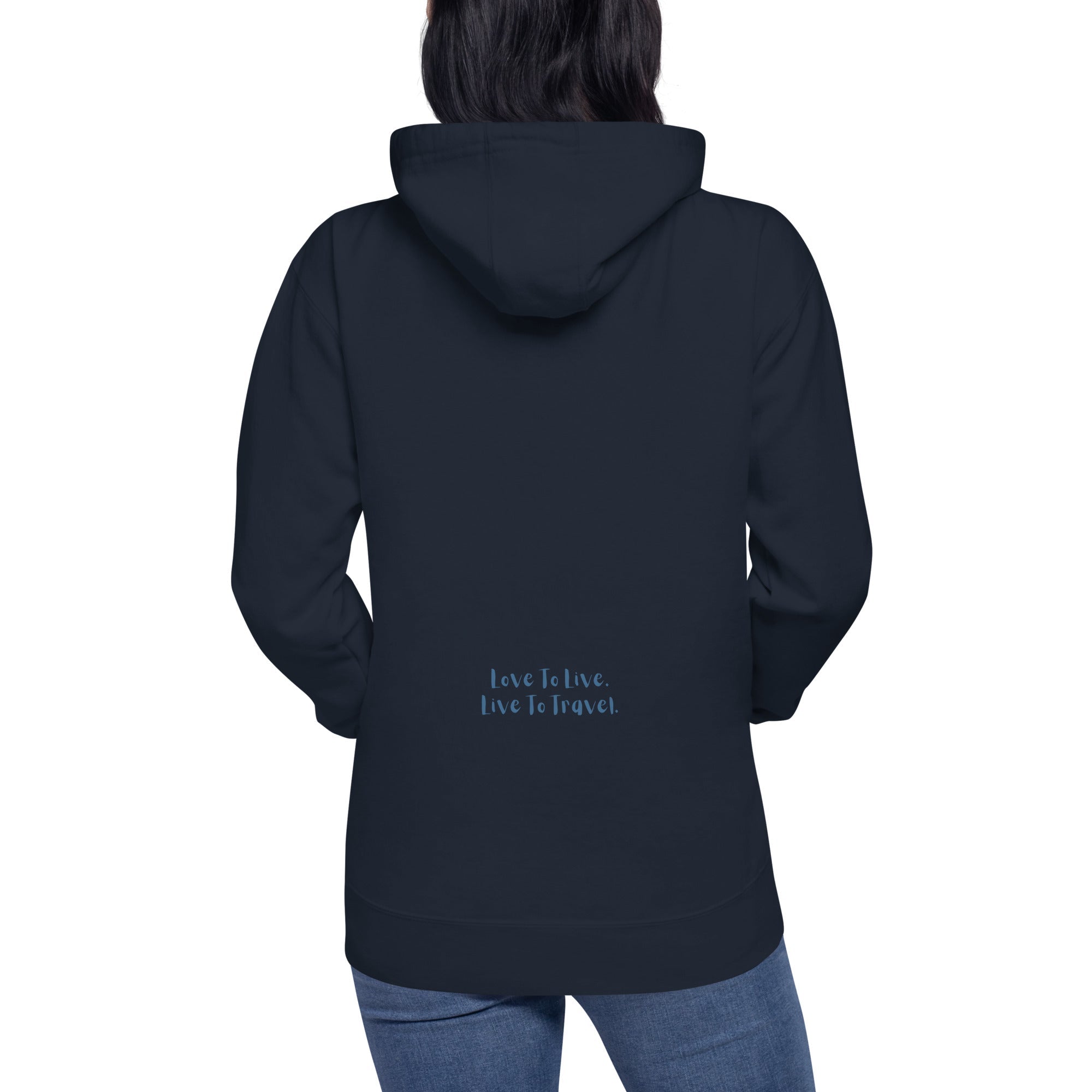 I Heart Travel - LS Unisex Premium Hoodie - Peaks to Beaches Co Apparel