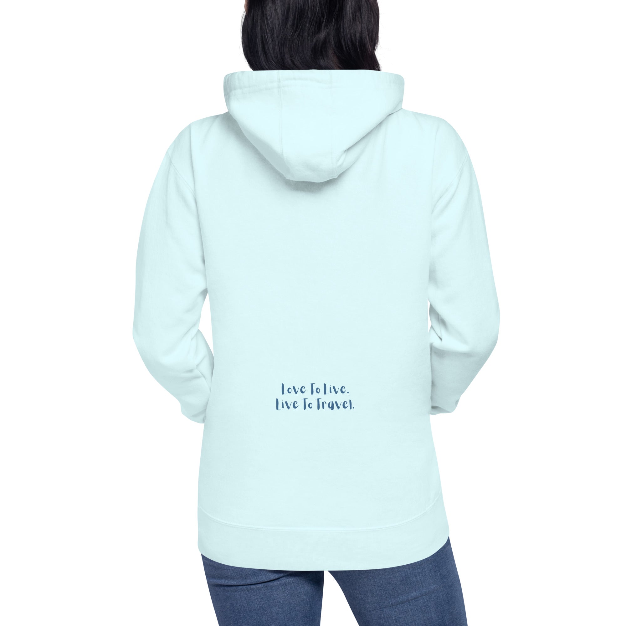 I Heart Travel - LS Unisex Premium Hoodie - Peaks to Beaches Co Apparel