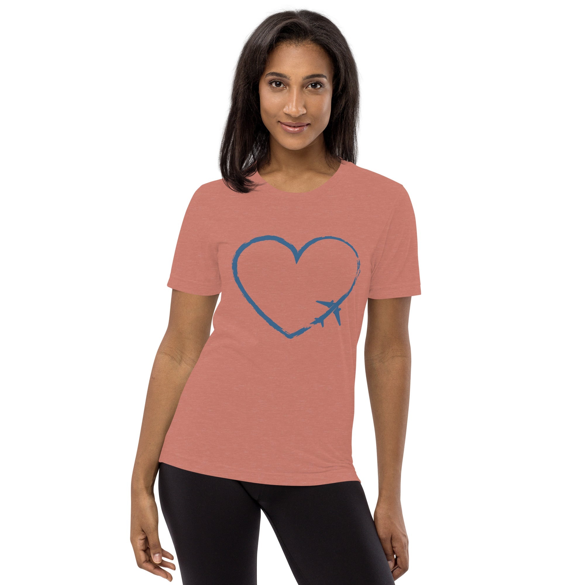 I Heart Travel - SS Tri-Blend T-Shirt - Peaks to Beaches Co Apparel