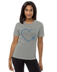 I Heart Travel - SS Tri-Blend T-Shirt - Peaks to Beaches Co Apparel