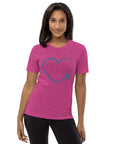 I Heart Travel - SS Tri-Blend T-Shirt - Peaks to Beaches Co Apparel