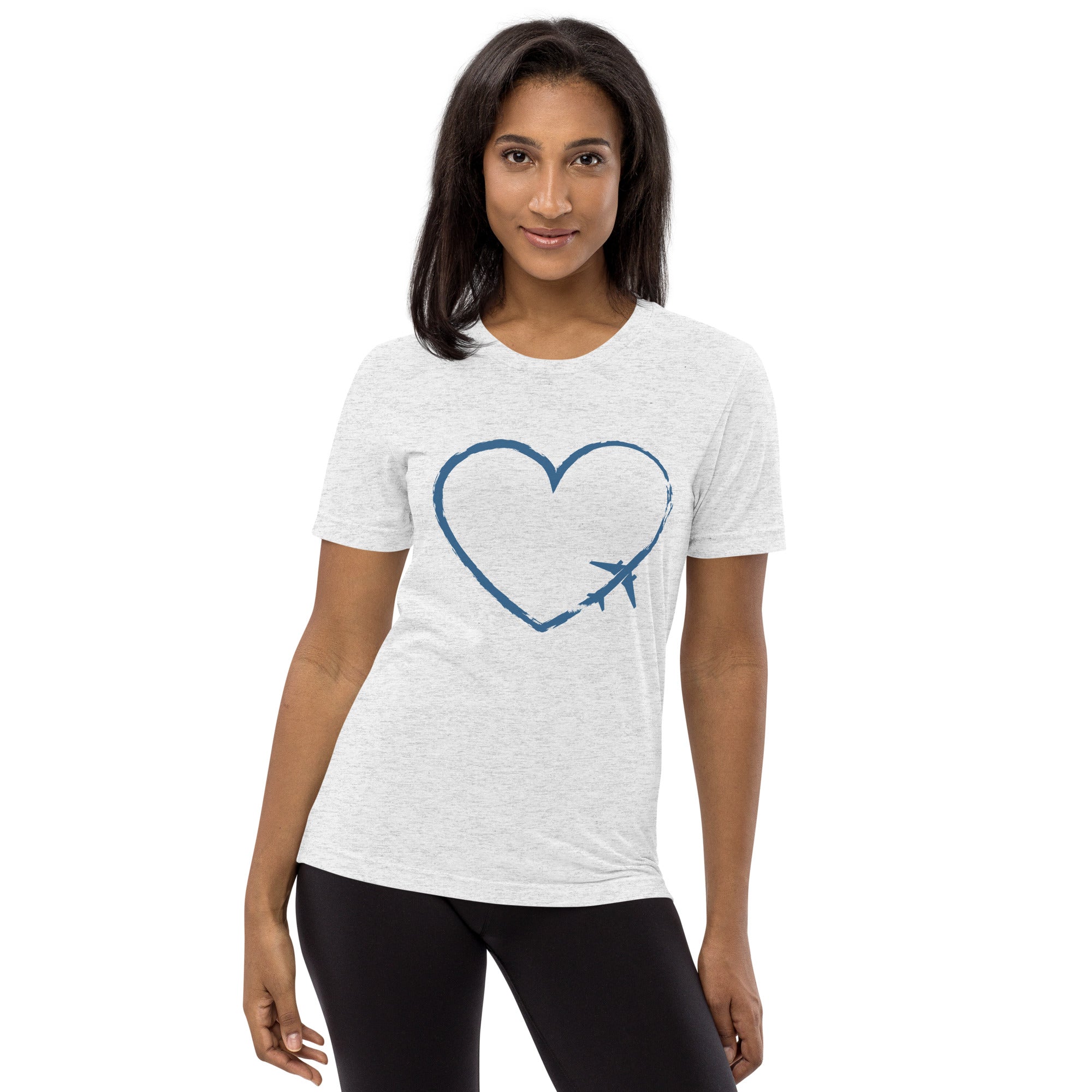 I Heart Travel - SS Tri-Blend T-Shirt - Peaks to Beaches Co Apparel