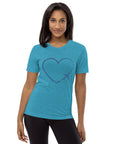 I Heart Travel - SS Tri-Blend T-Shirt - Peaks to Beaches Co Apparel