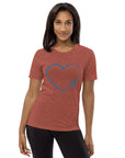 I Heart Travel - SS Tri-Blend T-Shirt - Peaks to Beaches Co Apparel