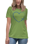 I Heart Travel - SS Women's Relaxed T-Shirt - Peaks to Beaches Co Apparel