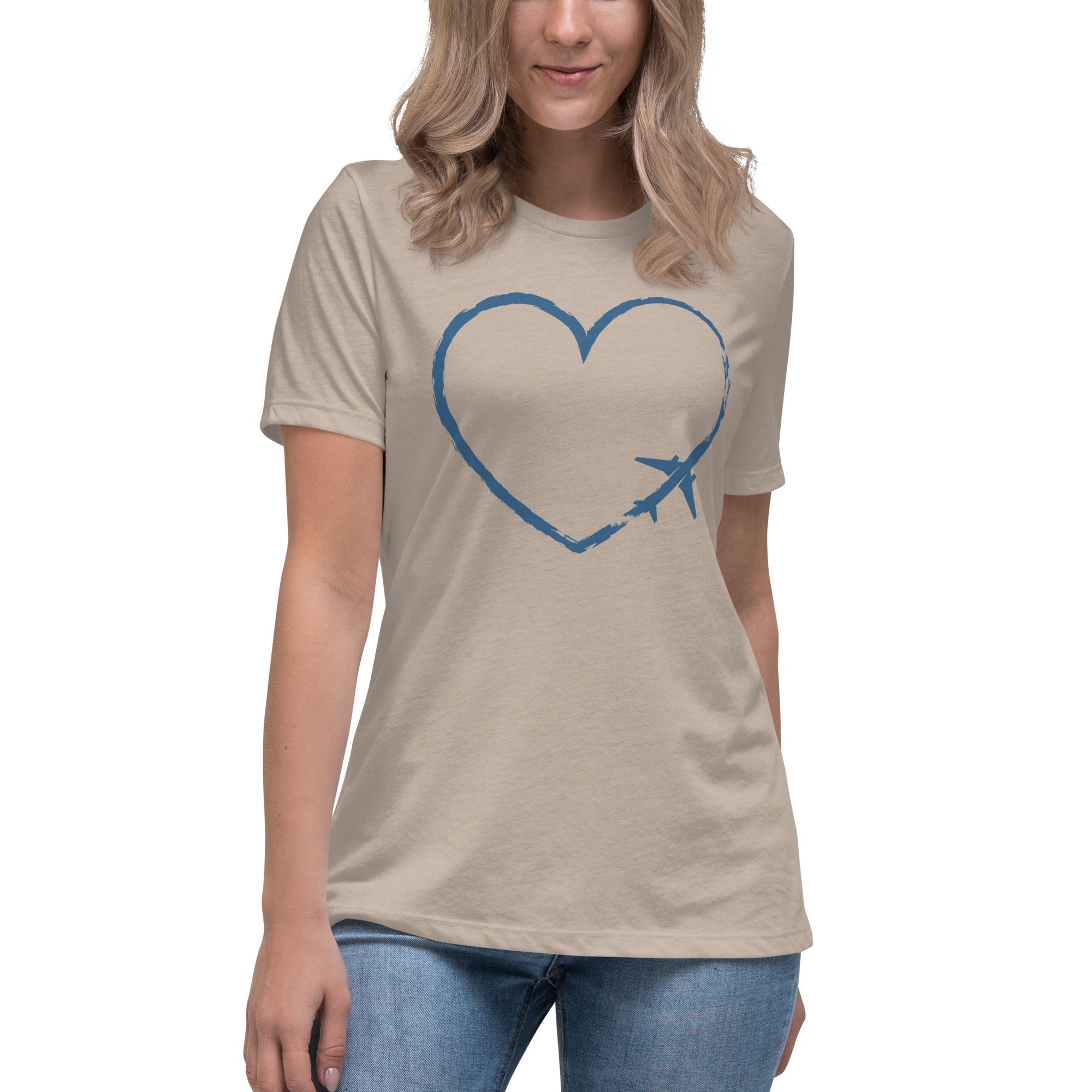 I Heart Travel - SS Women&#39;s Relaxed T-Shirt - Peaks to Beaches Co Apparel