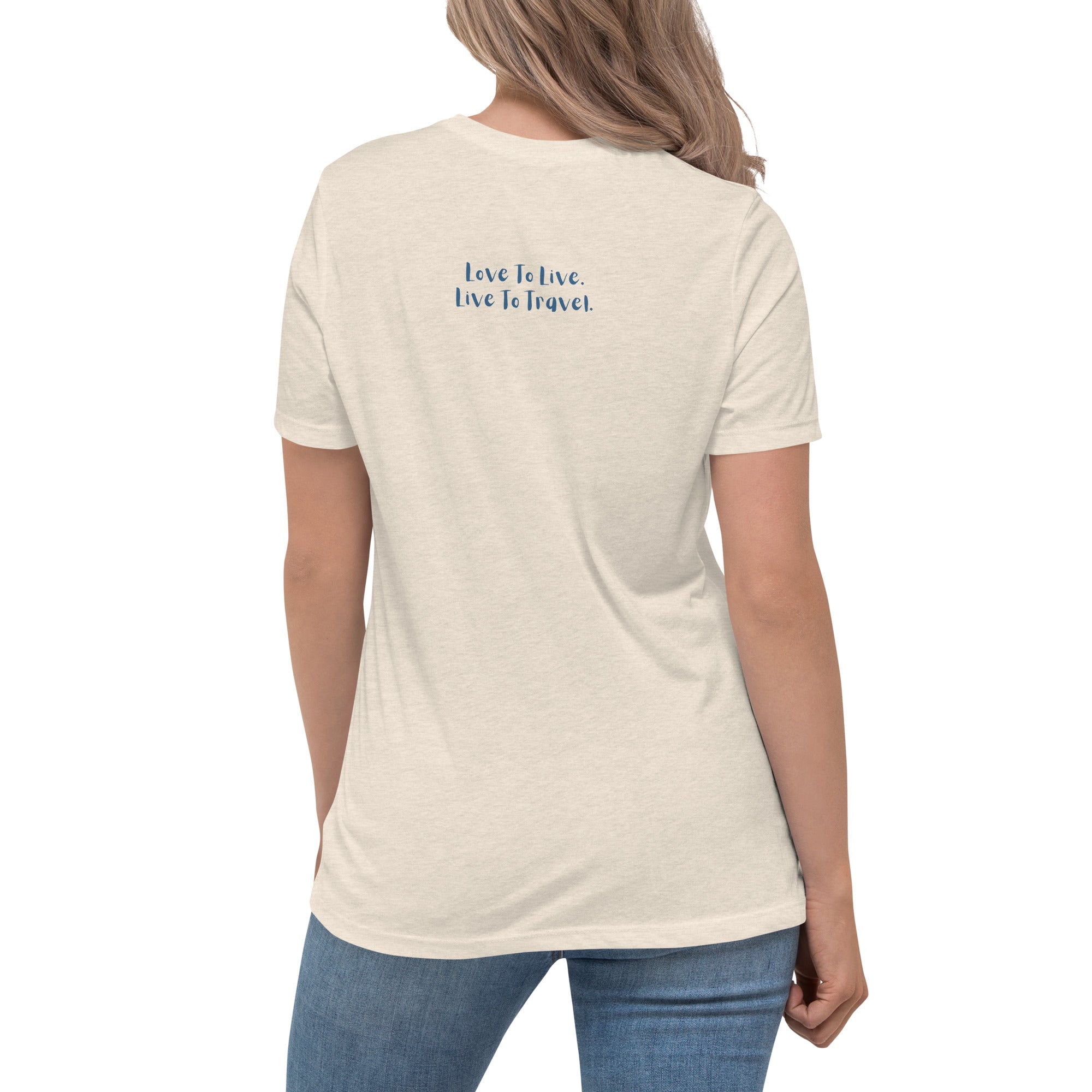 I Heart Travel - SS Women&#39;s Relaxed T-Shirt - Peaks to Beaches Co Apparel