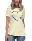 I Heart Travel - SS Women's Relaxed T-Shirt - Peaks to Beaches Co Apparel