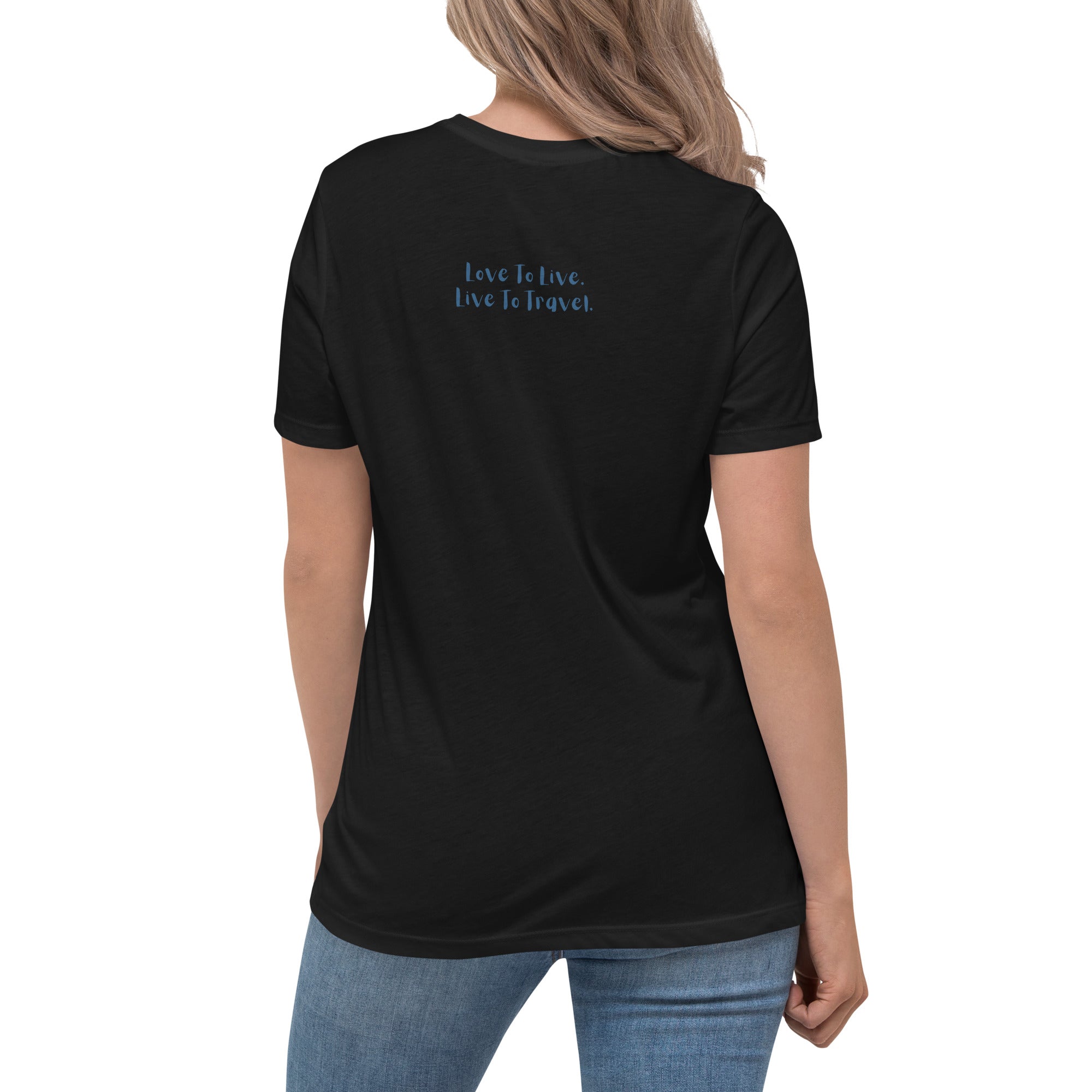 I Heart Travel - SS Women's Relaxed T-Shirt - Peaks to Beaches Co Apparel