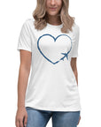 I Heart Travel - SS Women's Relaxed T-Shirt - Peaks to Beaches Co Apparel