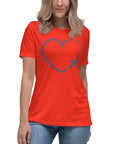 I Heart Travel - SS Women's Relaxed T-Shirt - Peaks to Beaches Co Apparel