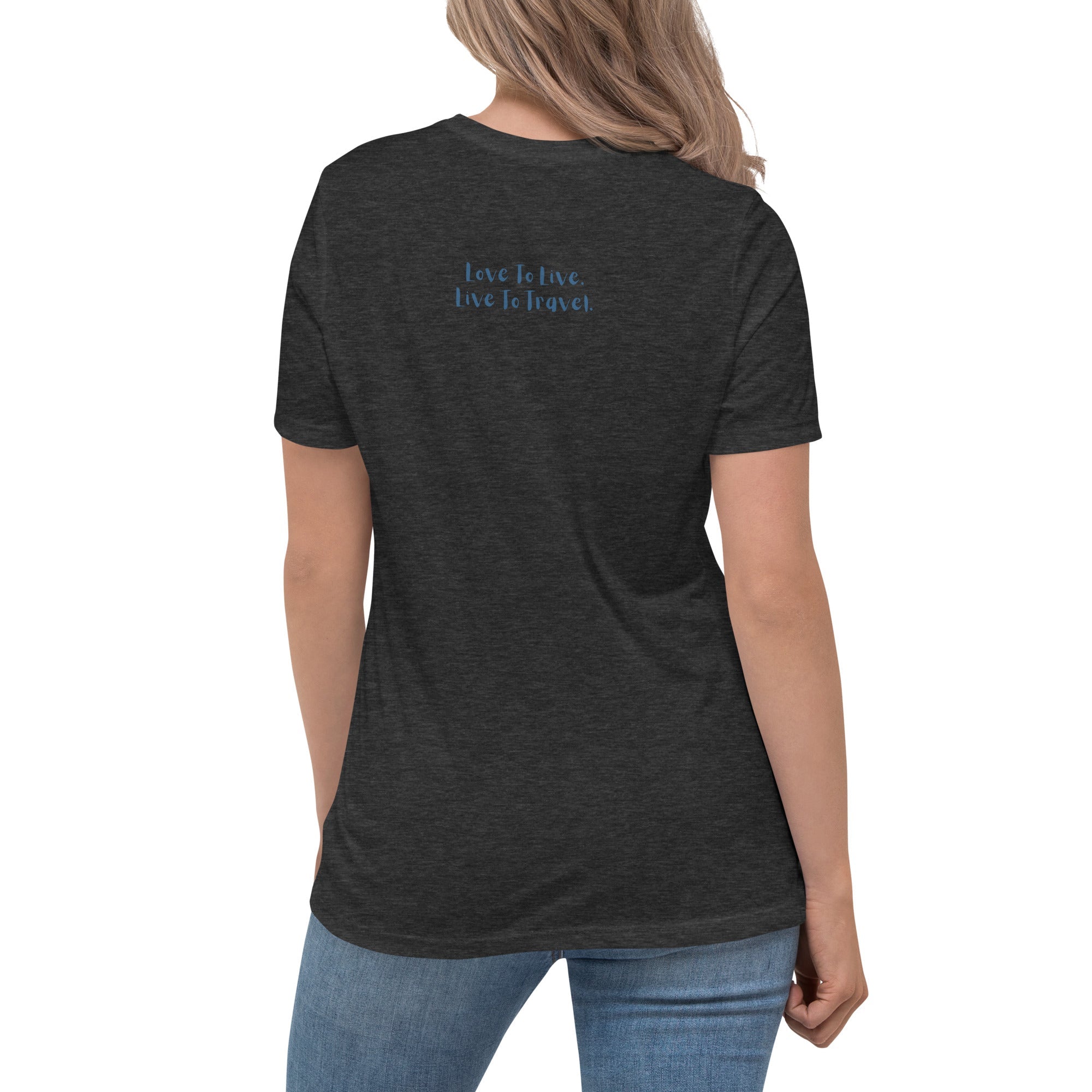 I Heart Travel - SS Women&#39;s Relaxed T-Shirt - Peaks to Beaches Co Apparel