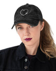 I Heart Travel Vintage Cotton Twill Cap - Peaks to Beaches Co Apparel