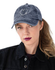 I Heart Travel Vintage Cotton Twill Cap - Peaks to Beaches Co Apparel