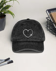 I Heart Travel Vintage Cotton Twill Cap - Peaks to Beaches Co Apparel