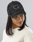 I Heart Travel Vintage Cotton Twill Cap - Peaks to Beaches Co Apparel