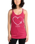 I Heart Travel - Women's Racerback Tank - Peaks to Beaches Co Apparel