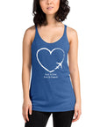 I Heart Travel - Women's Racerback Tank - Peaks to Beaches Co Apparel