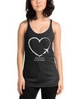 I Heart Travel - Women's Racerback Tank - Peaks to Beaches Co Apparel