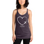 I Heart Travel - Women's Racerback Tank - Peaks to Beaches Co Apparel