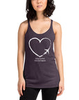 I Heart Travel - Women's Racerback Tank - Peaks to Beaches Co Apparel