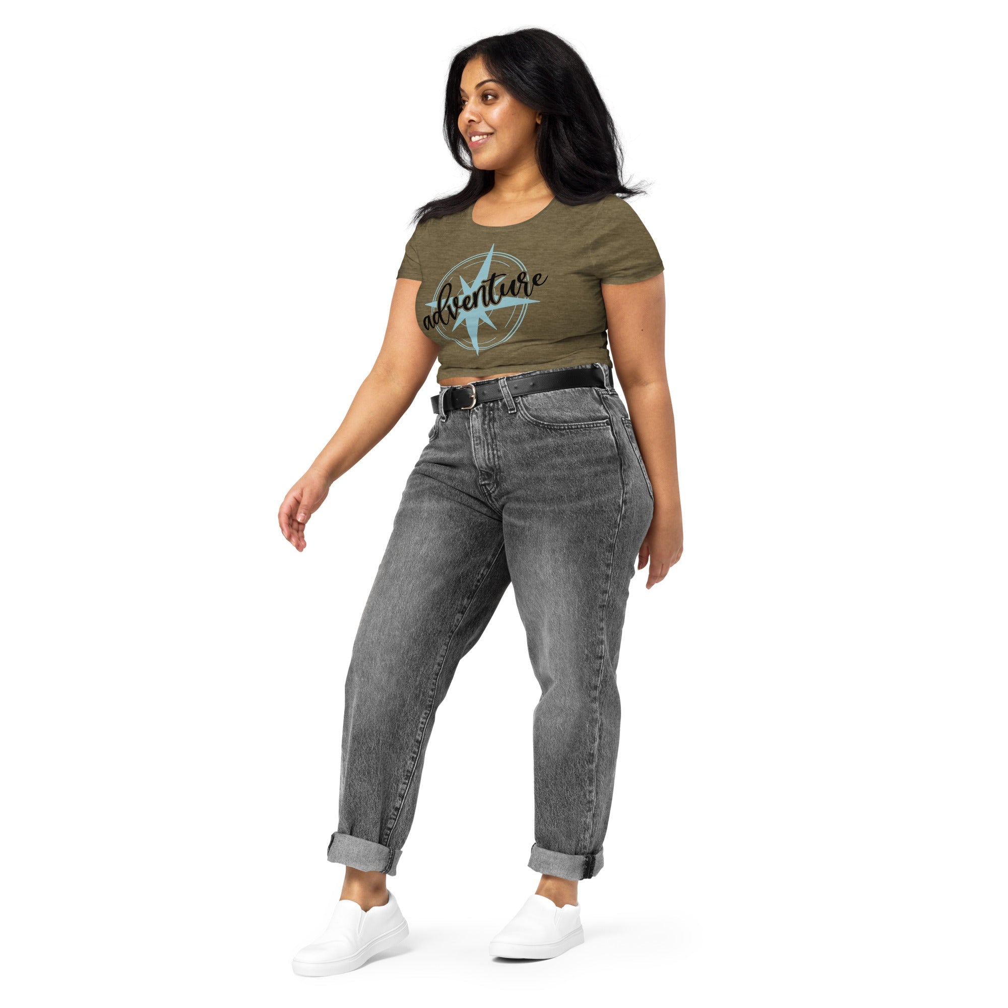 *NEW* Women’s Adventure Crop Tee - Peaks to Beaches Co Apparel