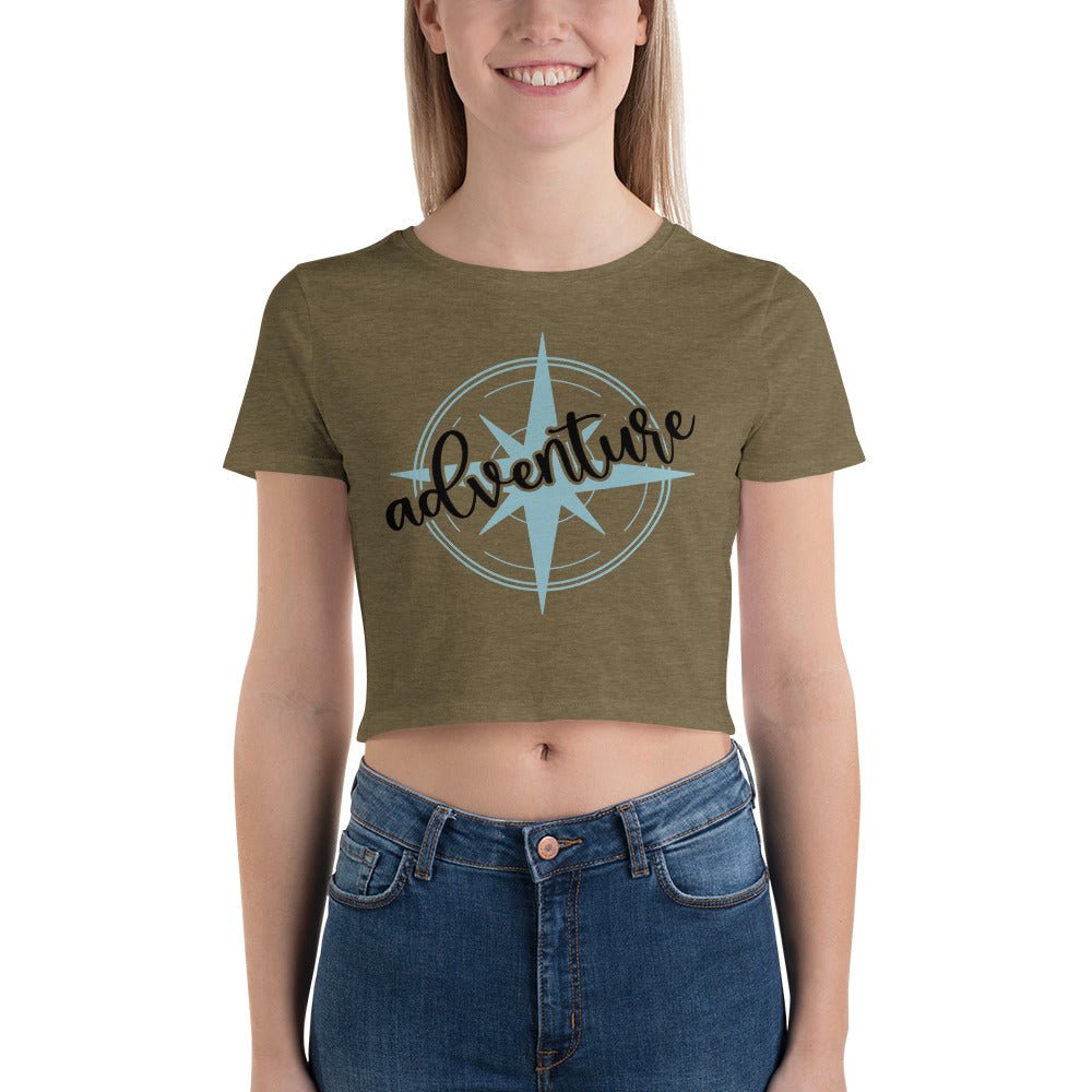 *NEW* Women’s Adventure Crop Tee - Peaks to Beaches Co Apparel