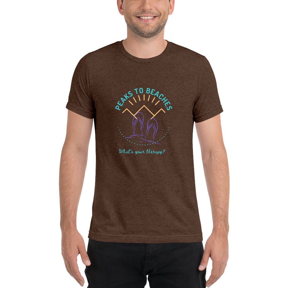 Peaks To Beaches Multi-Color SS Unisex Tri-Blend T-Shirt - Peaks to Beaches Co Apparel