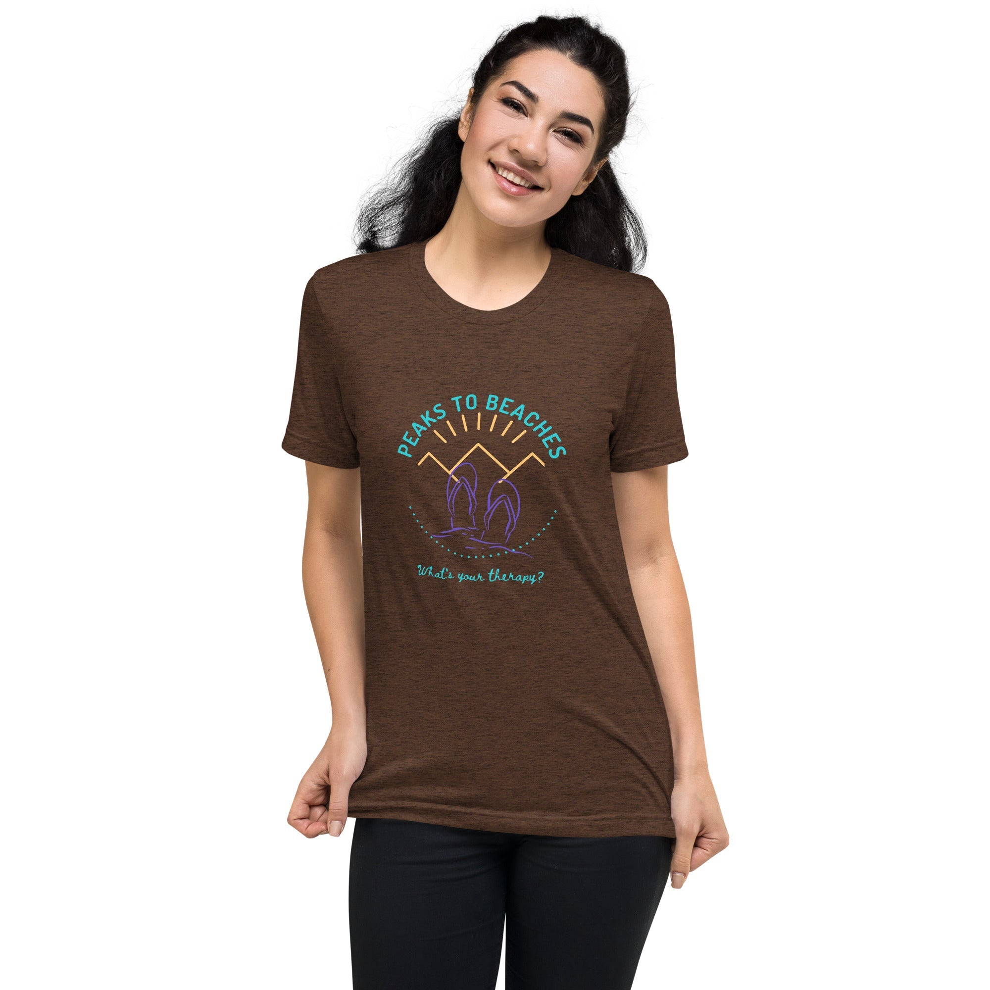 Peaks To Beaches Multi-Color SS Unisex Tri-Blend T-Shirt - Peaks to Beaches Co Apparel