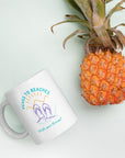 Peaks To Beaches Multi-Color Graphic on a White Glossy Mug 11oz - Peaks to Beaches Co Drinkware