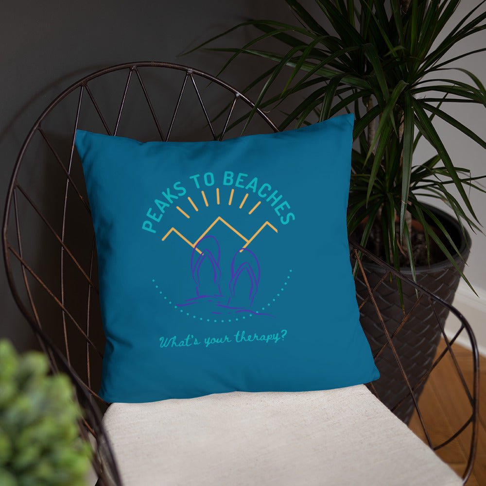 Peaks To Beaches Original Basic Pillow - Peaks to Beaches Co Home Decor