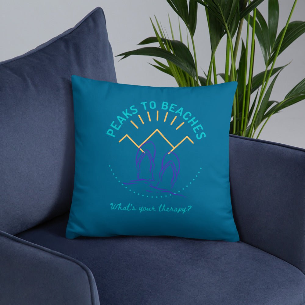 Peaks To Beaches Original Basic Pillow - Peaks to Beaches Co Home Decor