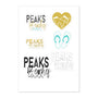 Peaks to Beaches Sticker Sheet - Peaks to Beaches Co Stickers