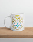 Peaks To Beaches Travel White Glossy Mug 11oz - Peaks to Beaches Co Drinkware