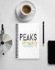 Peaks To Beaches Words Spiral notebook - Peaks to Beaches Co Stationary