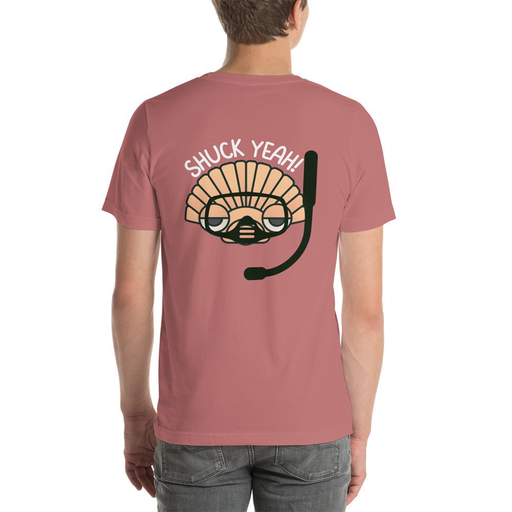 SHUCK YEAH! SS Unisex Staple T-Shirt Front/Back Design - Peaks to Beaches Co Apparel