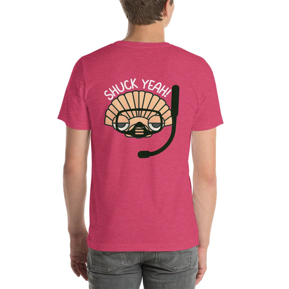 SHUCK YEAH! SS Unisex Staple T-Shirt Front/Back Design - Peaks to Beaches Co Apparel