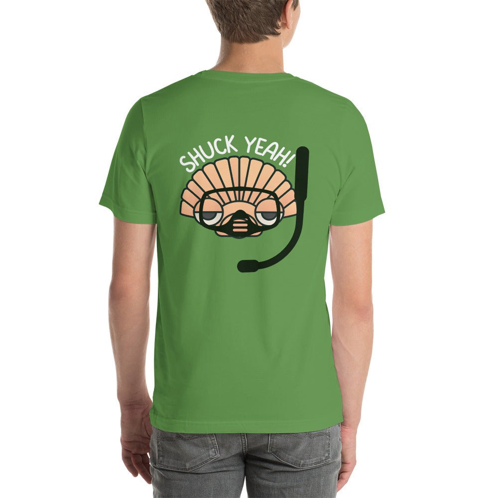 SHUCK YEAH! SS Unisex Staple T-Shirt Front/Back Design - Peaks to Beaches Co Apparel