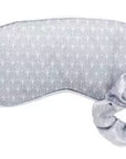 Silky Satin Eye Mask & Scrunchie Set - Silver - Peaks to Beaches Co Personal Care