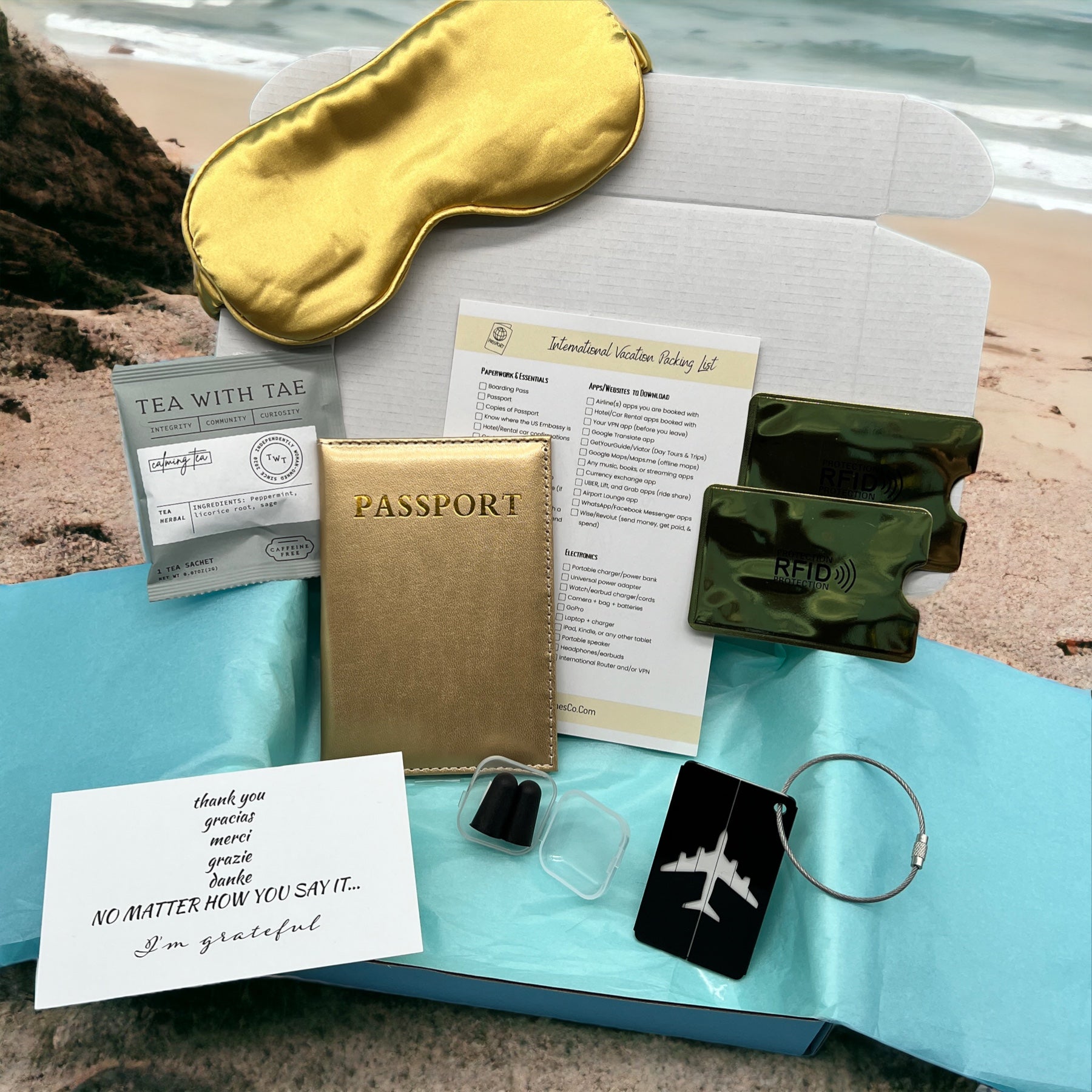 Travel in Comfort Box (FOR TWO) - Peaks to Beaches Co Travel Gift Box