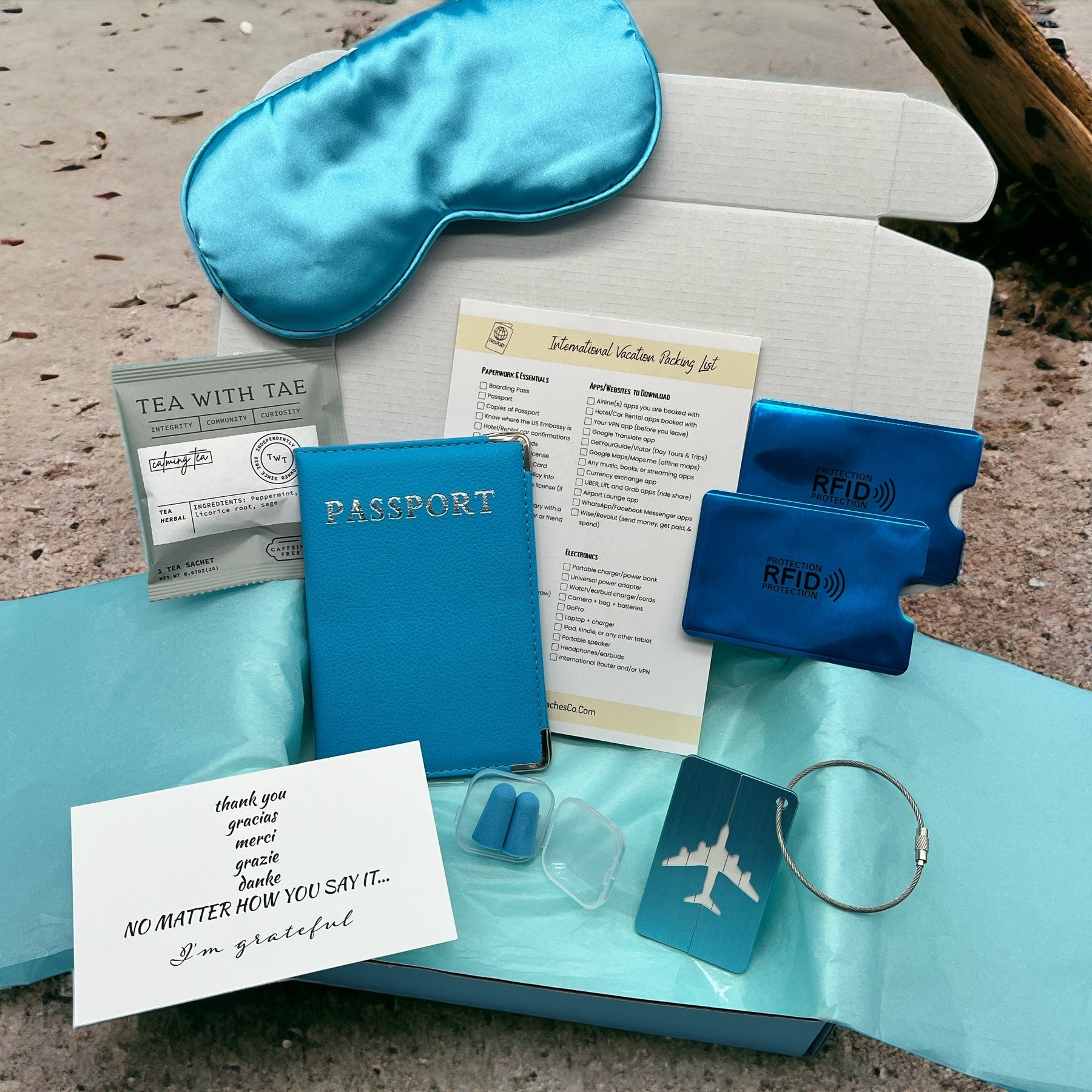 Travel in Comfort Box (FOR TWO) - Peaks to Beaches Co Travel Gift Box