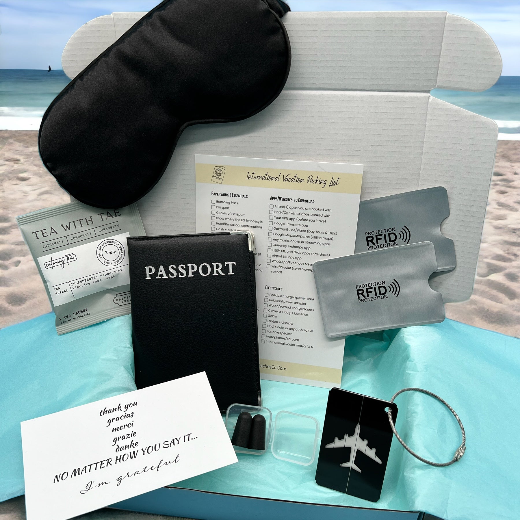 Travel in Comfort Box (FOR TWO) - Peaks to Beaches Co Travel Gift Box