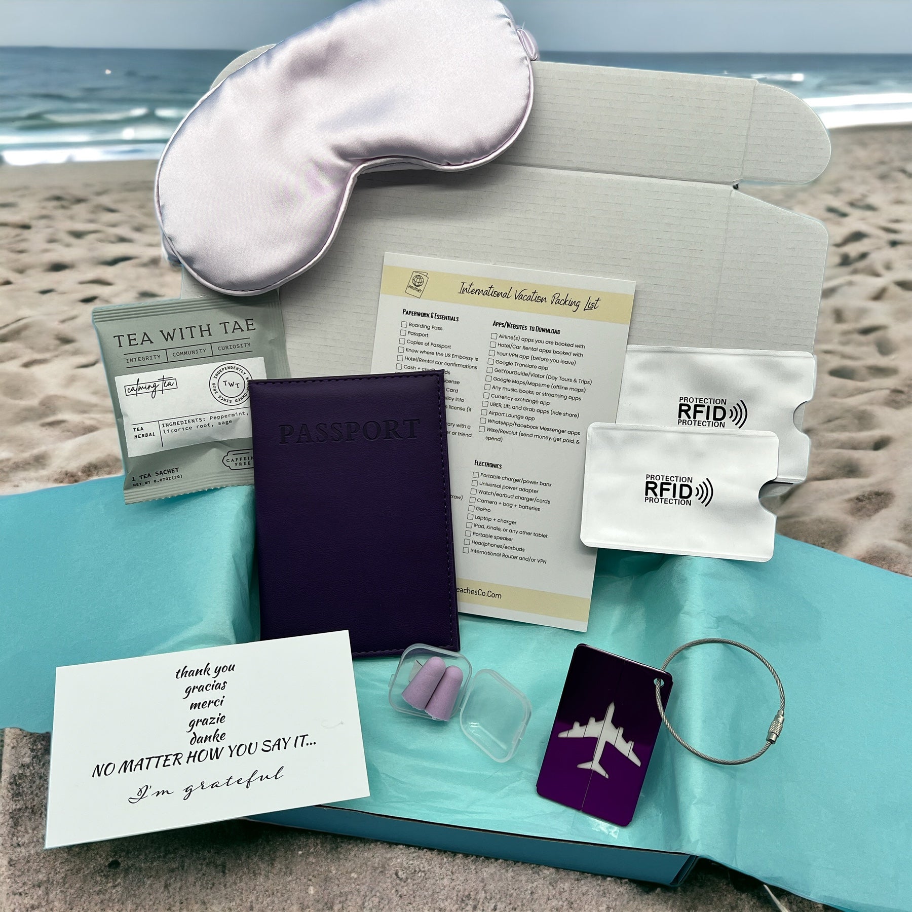 Travel in Comfort Box (FOR TWO) - Peaks to Beaches Co Travel Gift Box