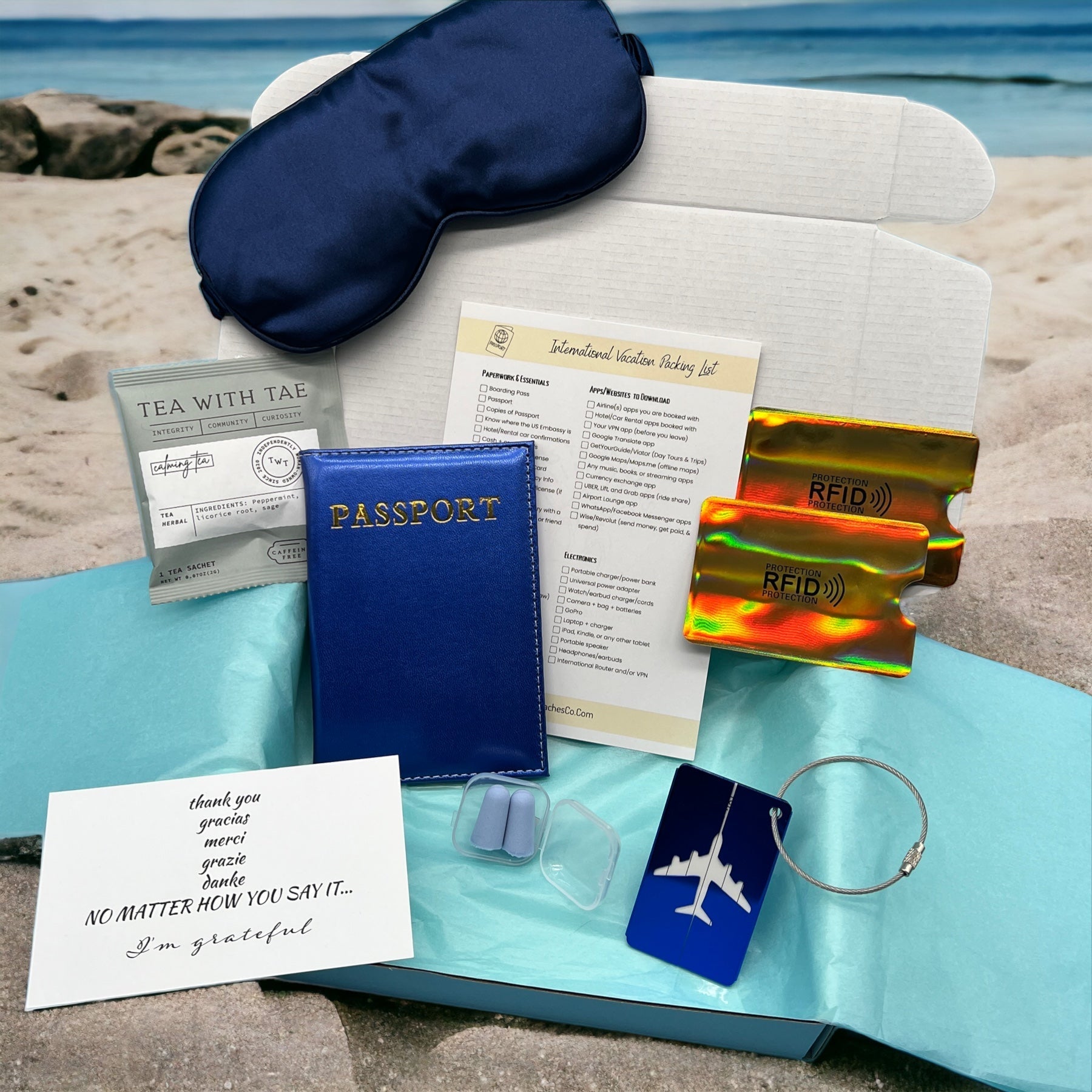 Travel in Comfort Box (FOR TWO) - Peaks to Beaches Co Travel Gift Box