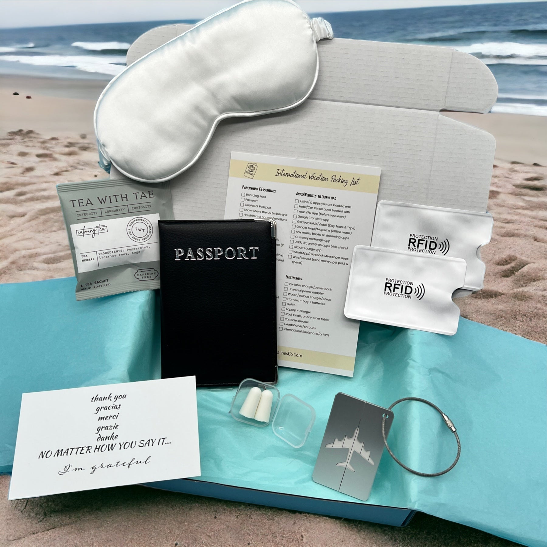 Travel in Comfort Box (FOR TWO) - Peaks to Beaches Co Travel Gift Box