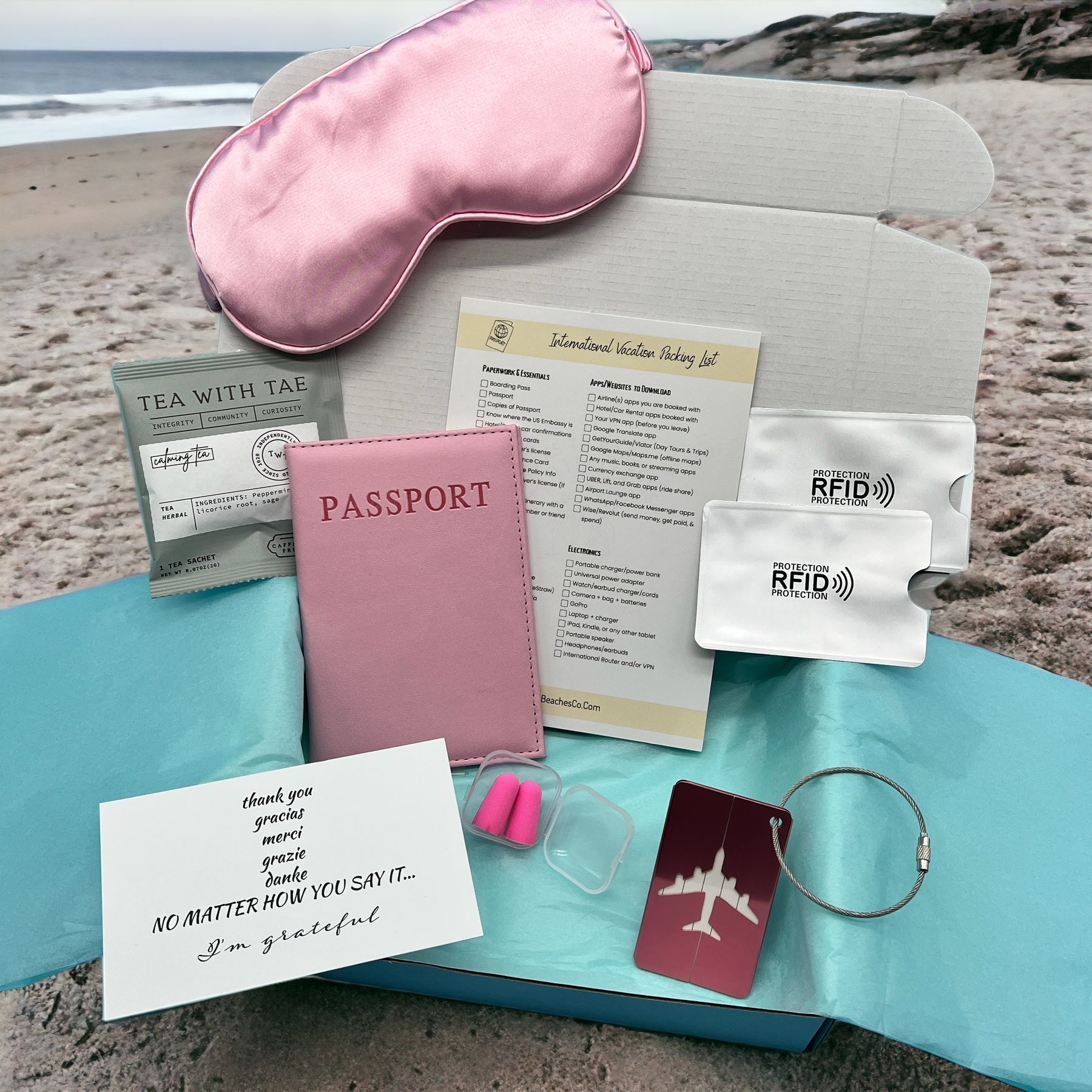 Travel in Comfort Box (Single) - Peaks to Beaches Co Travel Gift Box