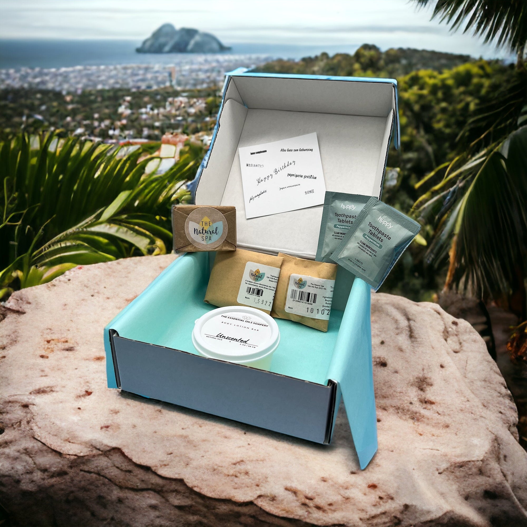 Travel Natural Spa Liquid-Less Box - Peaks to Beaches Co Travel Gift Box