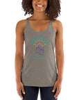 Peaks To Beaches Multi-Color Graphic on a Women's Racerback Tank - Peaks to Beaches Co Apparel