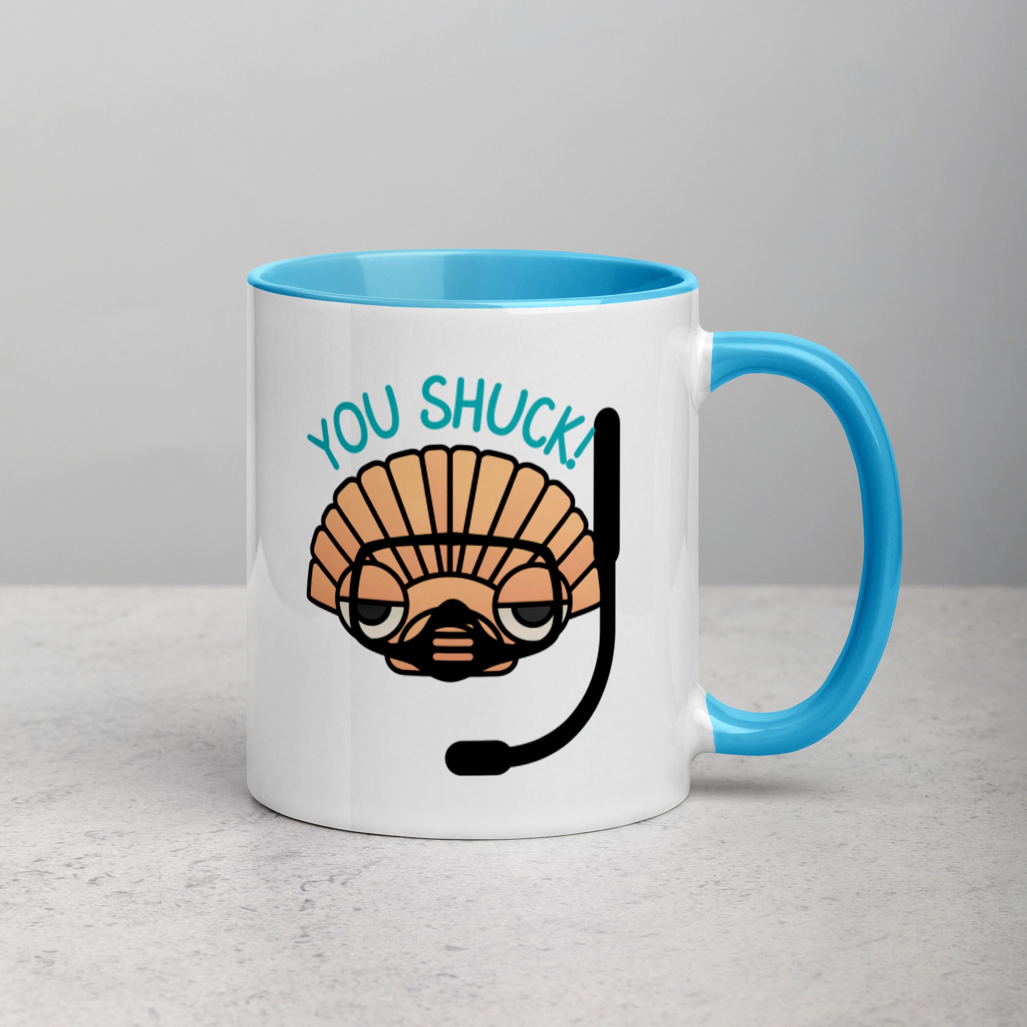 You Shuck! Mug with Color Inside - Peaks to Beaches Co Drinkware