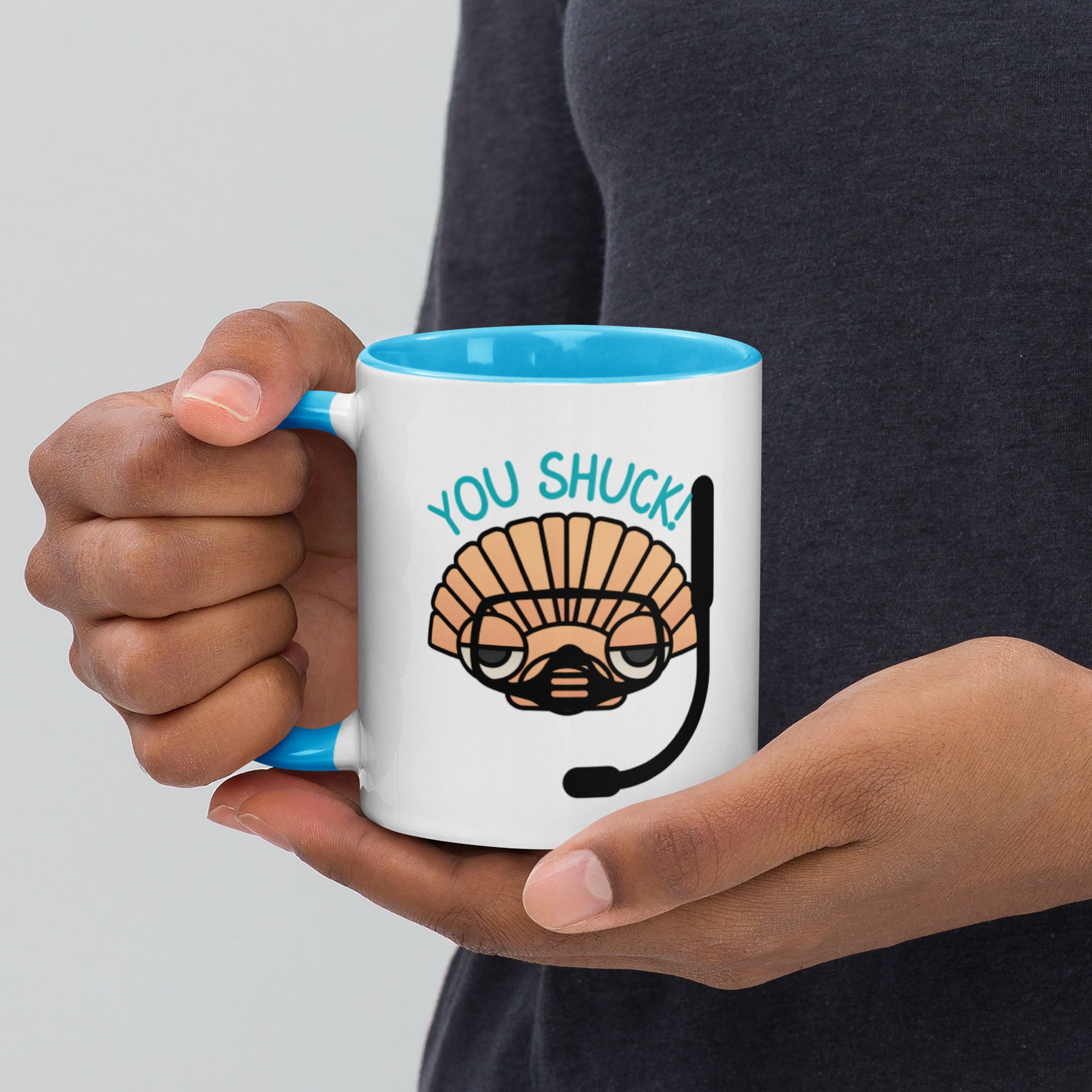 You Shuck! Mug with Color Inside - Peaks to Beaches Co Drinkware